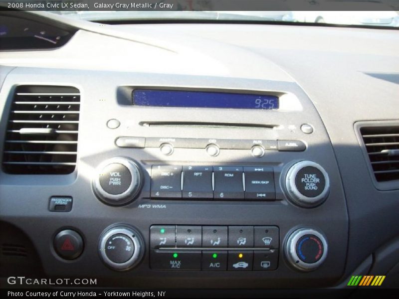 Galaxy Gray Metallic / Gray 2008 Honda Civic LX Sedan