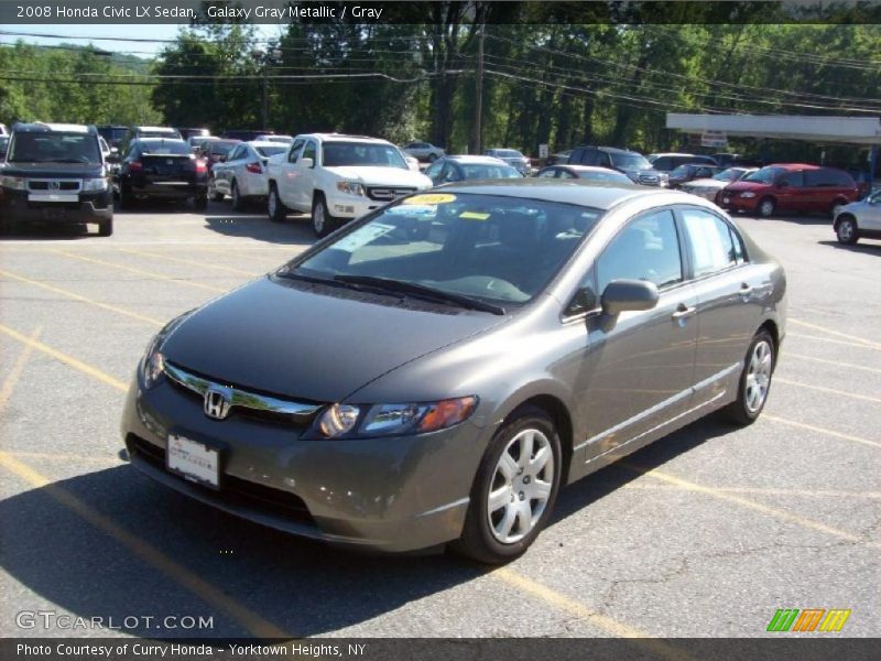 Galaxy Gray Metallic / Gray 2008 Honda Civic LX Sedan