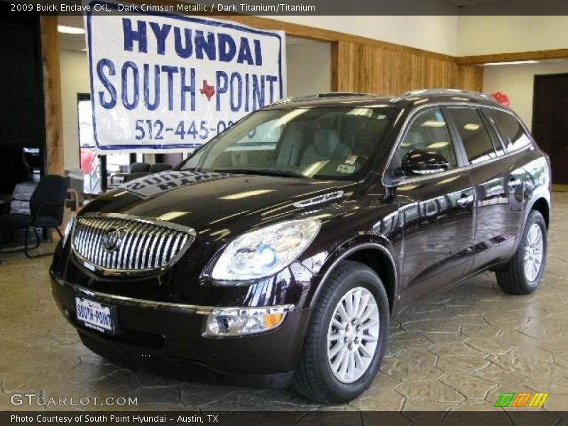 Dark Crimson Metallic / Dark Titanium/Titanium 2009 Buick Enclave CXL