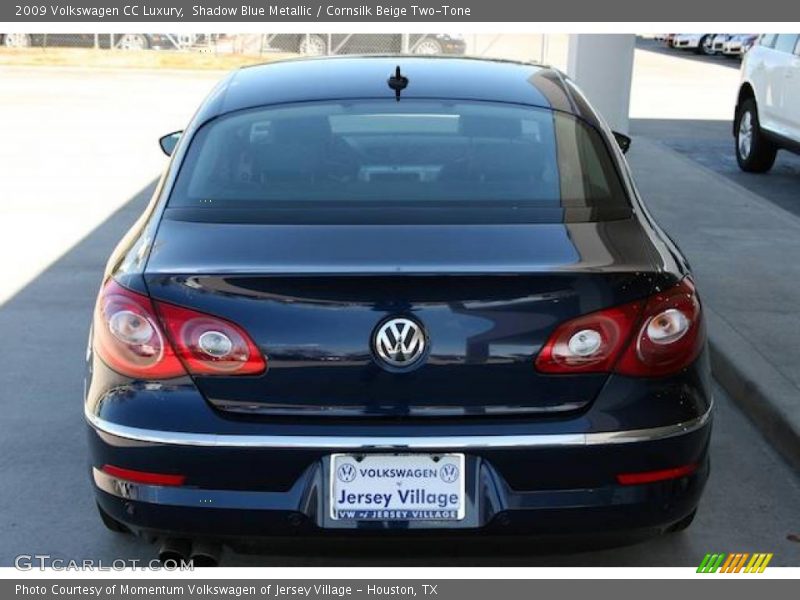 Shadow Blue Metallic / Cornsilk Beige Two-Tone 2009 Volkswagen CC Luxury