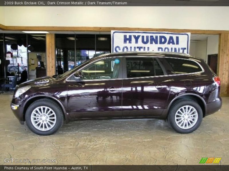 Dark Crimson Metallic / Dark Titanium/Titanium 2009 Buick Enclave CXL