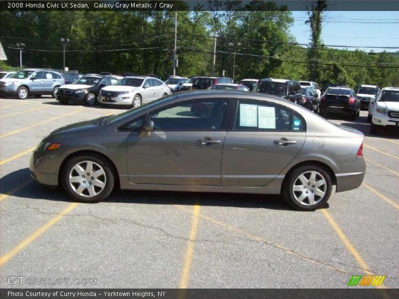 Galaxy Gray Metallic / Gray 2008 Honda Civic LX Sedan