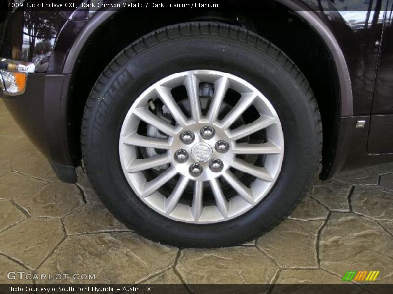 Dark Crimson Metallic / Dark Titanium/Titanium 2009 Buick Enclave CXL