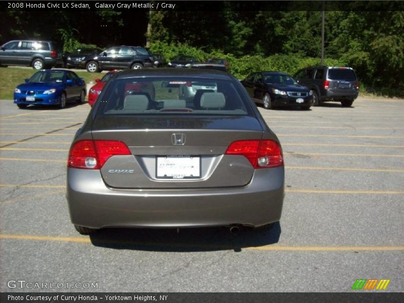 Galaxy Gray Metallic / Gray 2008 Honda Civic LX Sedan