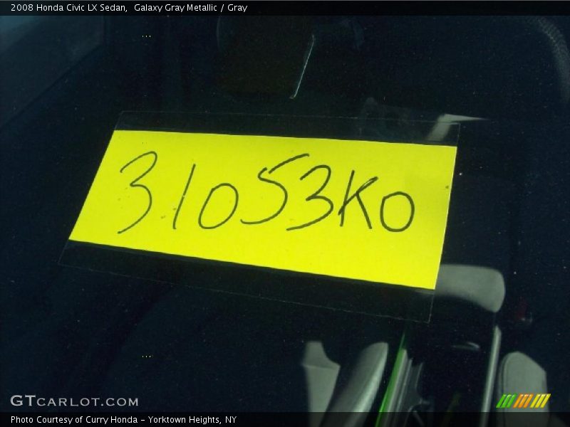 Galaxy Gray Metallic / Gray 2008 Honda Civic LX Sedan