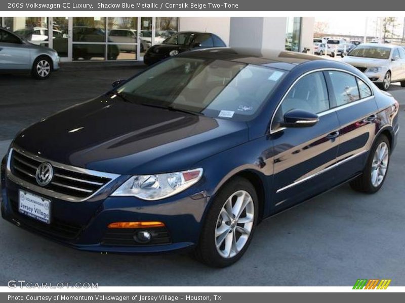 Shadow Blue Metallic / Cornsilk Beige Two-Tone 2009 Volkswagen CC Luxury