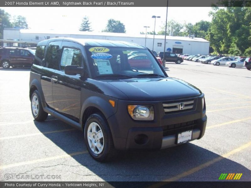 Nighthawk Black Pearl / Black/Titanium 2007 Honda Element LX AWD