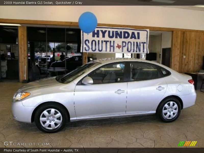 Quicksilver / Gray 2009 Hyundai Elantra GLS Sedan