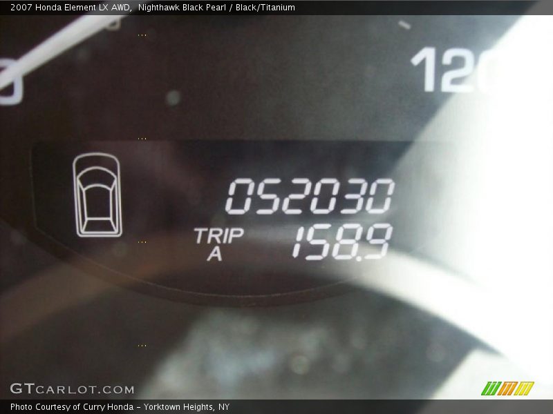 Nighthawk Black Pearl / Black/Titanium 2007 Honda Element LX AWD