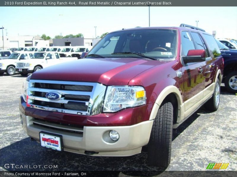 Royal Red Metallic / Chaparral Leather/Charcoal Black 2010 Ford Expedition EL King Ranch 4x4