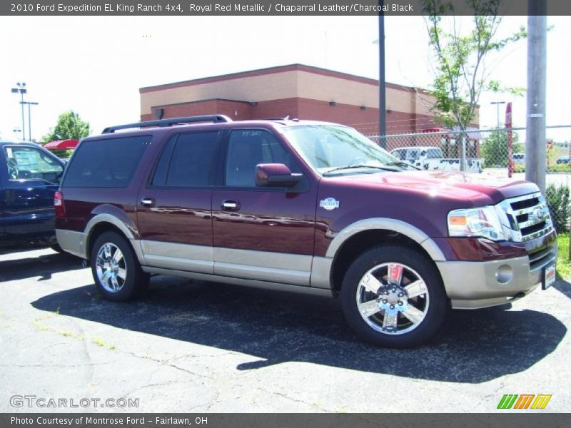 Royal Red Metallic / Chaparral Leather/Charcoal Black 2010 Ford Expedition EL King Ranch 4x4