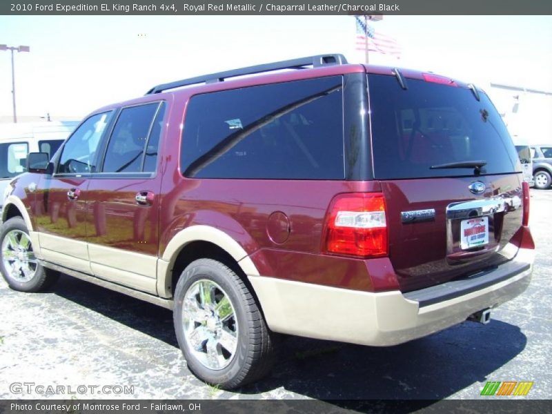 Royal Red Metallic / Chaparral Leather/Charcoal Black 2010 Ford Expedition EL King Ranch 4x4