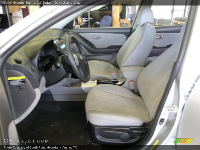 Quicksilver / Gray 2009 Hyundai Elantra GLS Sedan