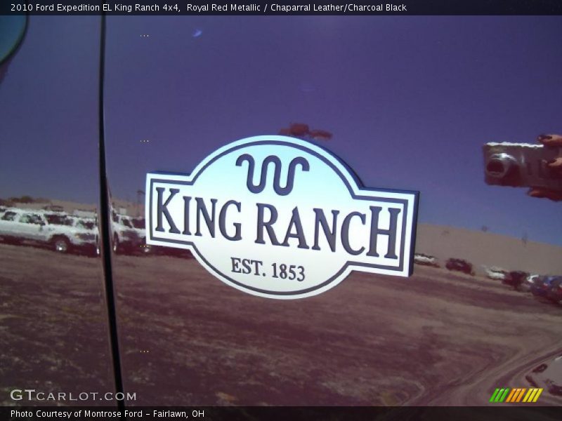 Royal Red Metallic / Chaparral Leather/Charcoal Black 2010 Ford Expedition EL King Ranch 4x4