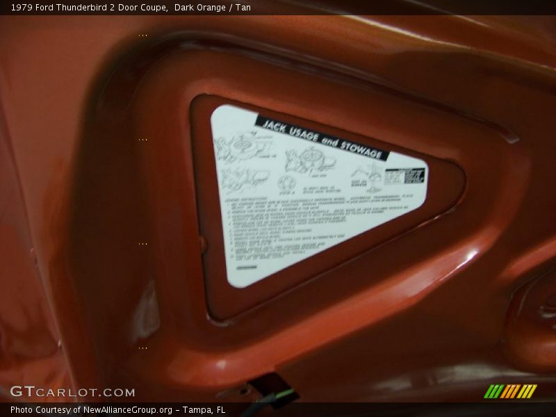Dark Orange / Tan 1979 Ford Thunderbird 2 Door Coupe
