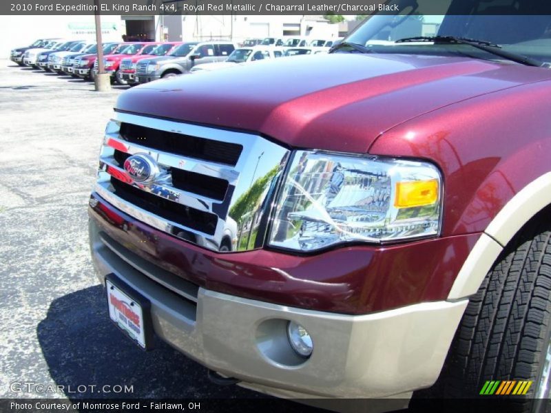 Royal Red Metallic / Chaparral Leather/Charcoal Black 2010 Ford Expedition EL King Ranch 4x4