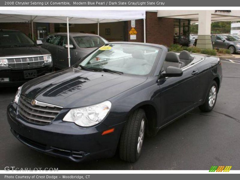 Modern Blue Pearl / Dark Slate Gray/Light Slate Gray 2008 Chrysler Sebring LX Convertible
