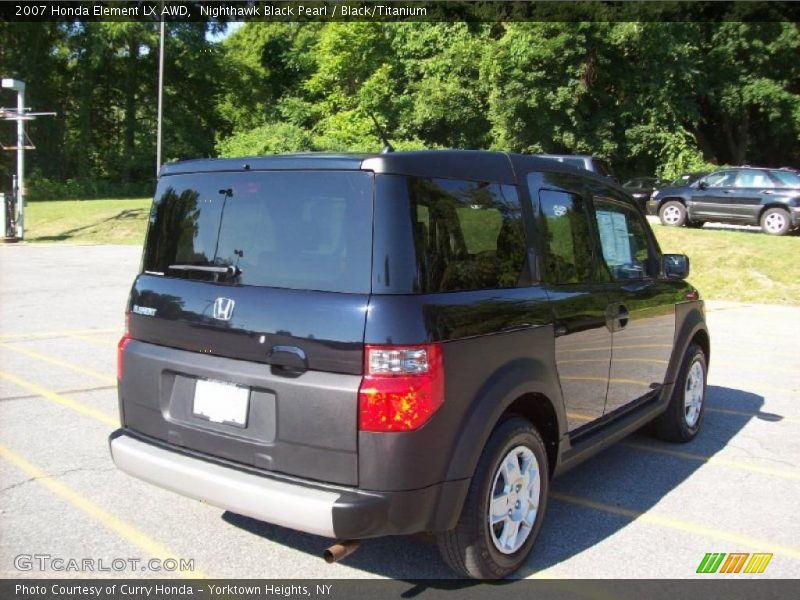Nighthawk Black Pearl / Black/Titanium 2007 Honda Element LX AWD