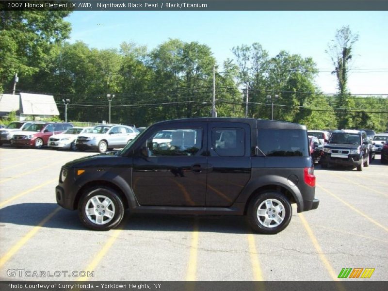 Nighthawk Black Pearl / Black/Titanium 2007 Honda Element LX AWD