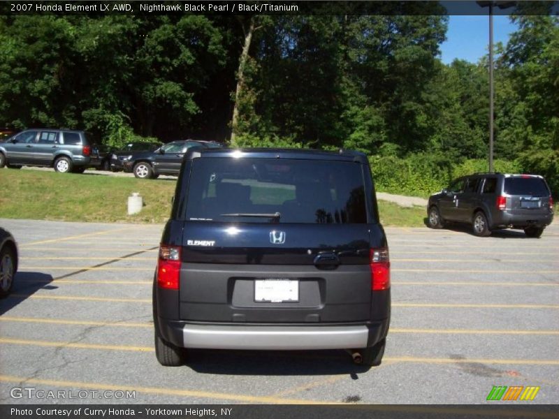 Nighthawk Black Pearl / Black/Titanium 2007 Honda Element LX AWD