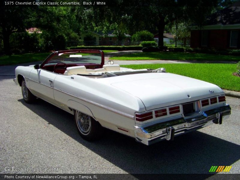 Black / White 1975 Chevrolet Caprice Classic Convertible