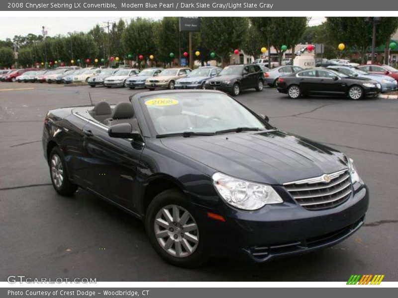 Modern Blue Pearl / Dark Slate Gray/Light Slate Gray 2008 Chrysler Sebring LX Convertible