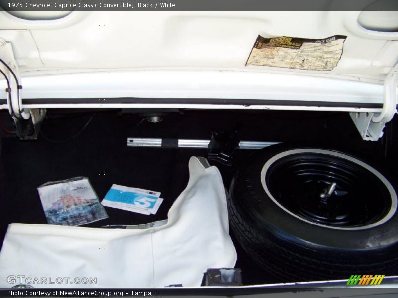 Black / White 1975 Chevrolet Caprice Classic Convertible