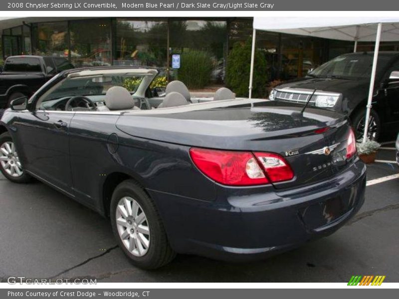 Modern Blue Pearl / Dark Slate Gray/Light Slate Gray 2008 Chrysler Sebring LX Convertible