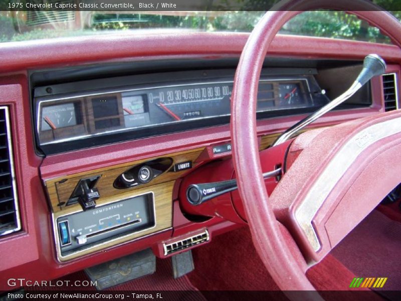 Black / White 1975 Chevrolet Caprice Classic Convertible