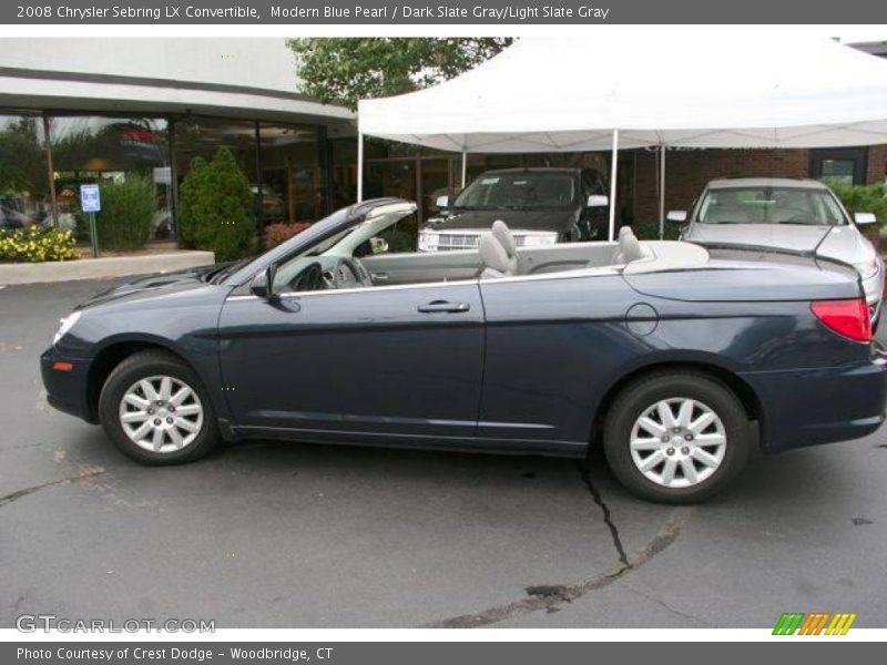 Modern Blue Pearl / Dark Slate Gray/Light Slate Gray 2008 Chrysler Sebring LX Convertible