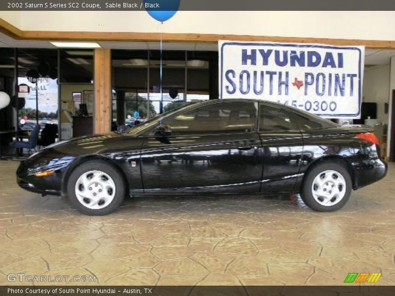 Sable Black / Black 2002 Saturn S Series SC2 Coupe