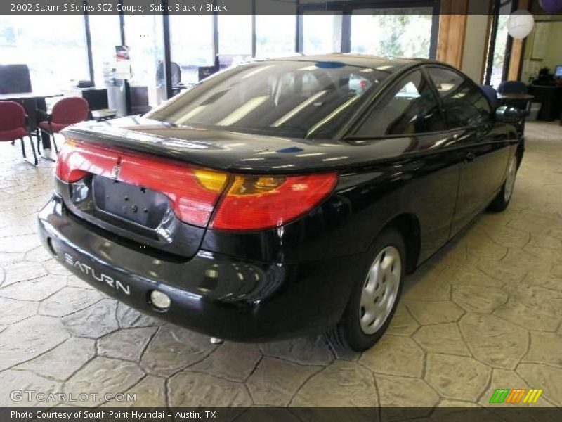 Sable Black / Black 2002 Saturn S Series SC2 Coupe