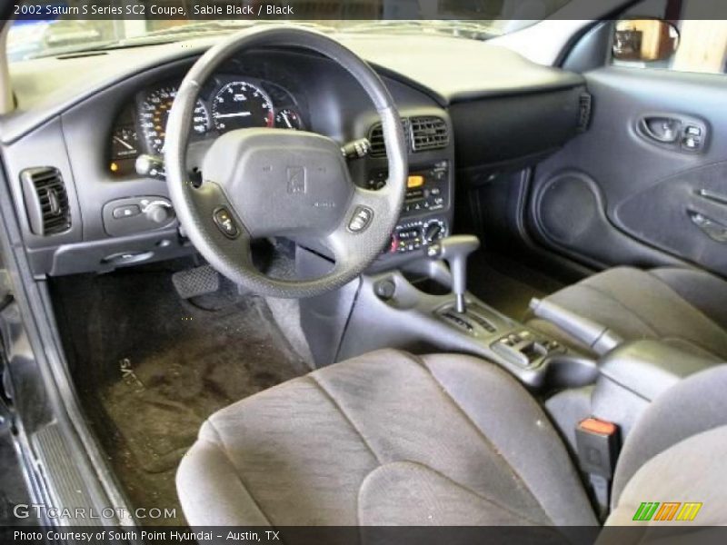 Sable Black / Black 2002 Saturn S Series SC2 Coupe
