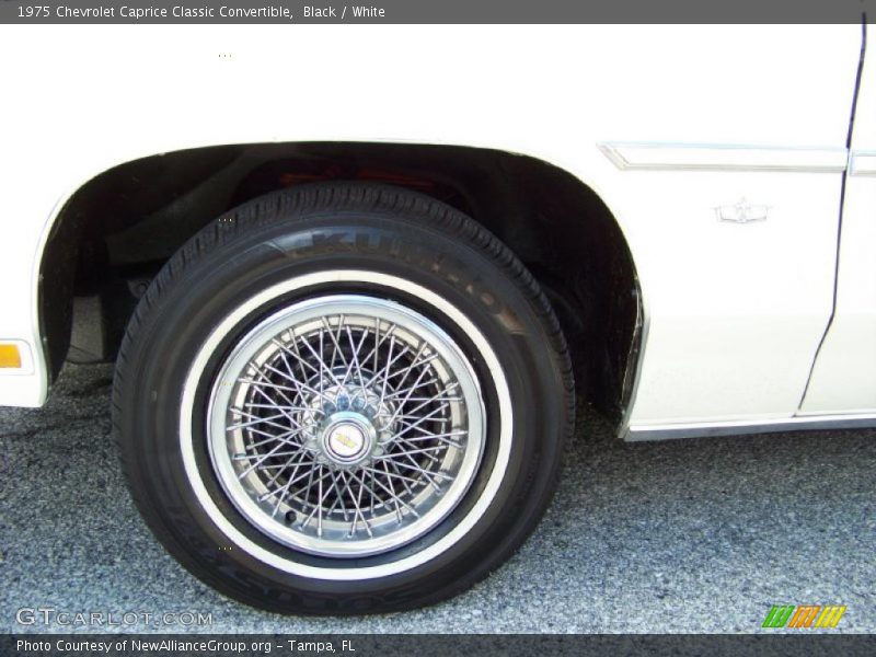 Black / White 1975 Chevrolet Caprice Classic Convertible