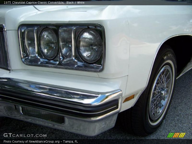Black / White 1975 Chevrolet Caprice Classic Convertible