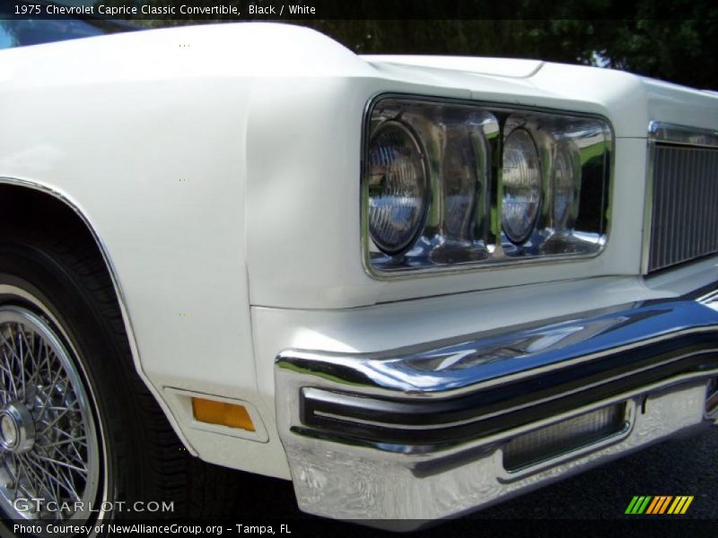Black / White 1975 Chevrolet Caprice Classic Convertible