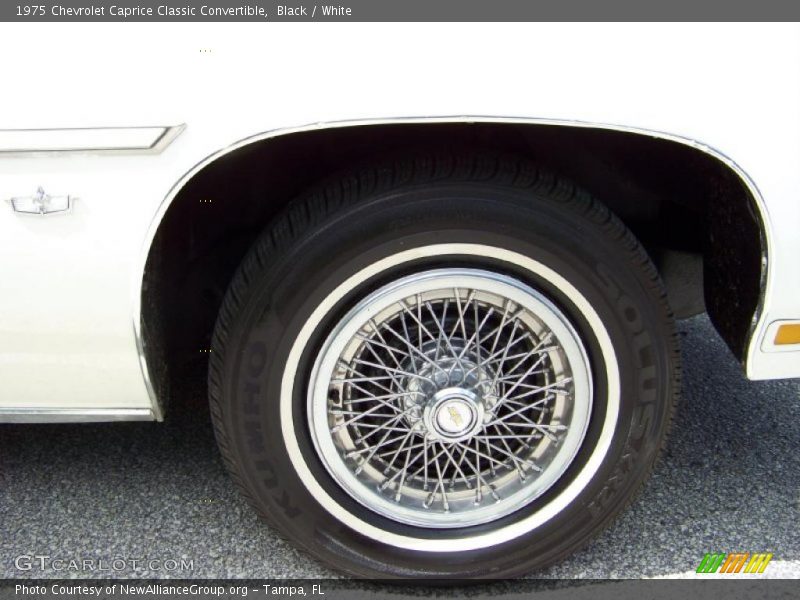 Black / White 1975 Chevrolet Caprice Classic Convertible