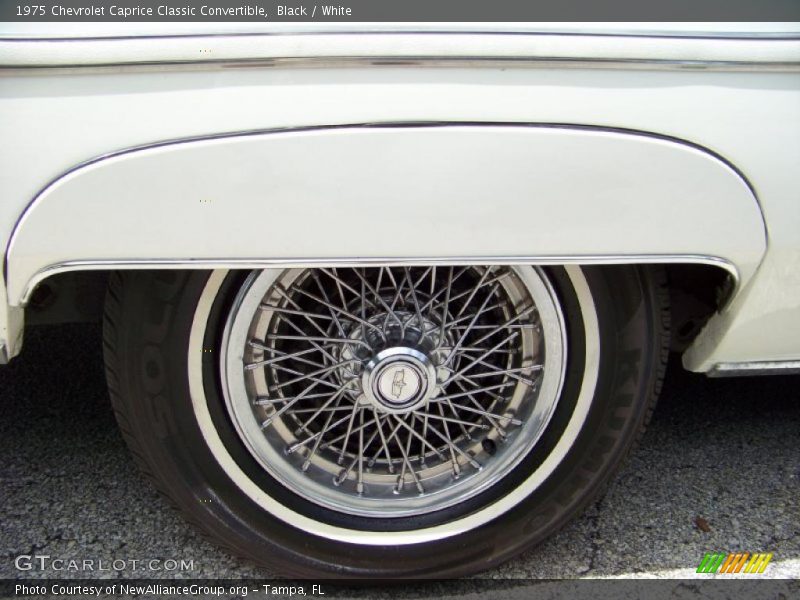 Black / White 1975 Chevrolet Caprice Classic Convertible