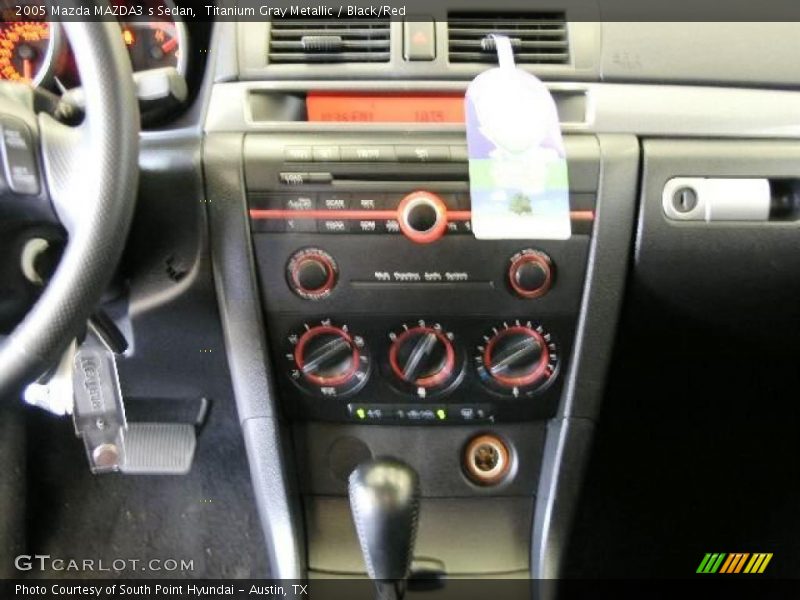 Titanium Gray Metallic / Black/Red 2005 Mazda MAZDA3 s Sedan