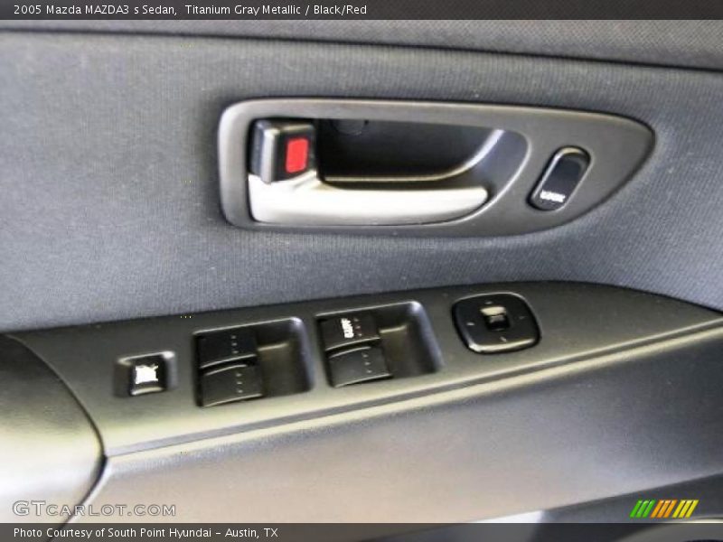 Titanium Gray Metallic / Black/Red 2005 Mazda MAZDA3 s Sedan
