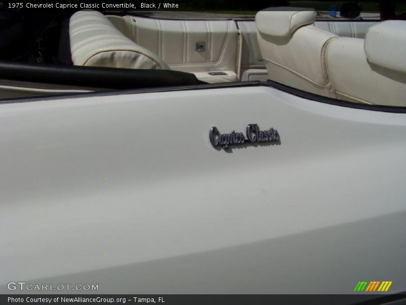 Black / White 1975 Chevrolet Caprice Classic Convertible