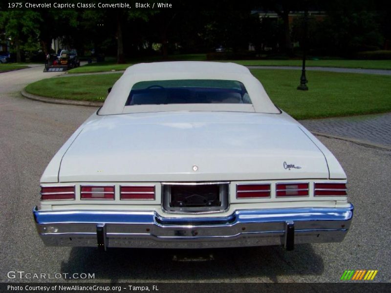 Black / White 1975 Chevrolet Caprice Classic Convertible