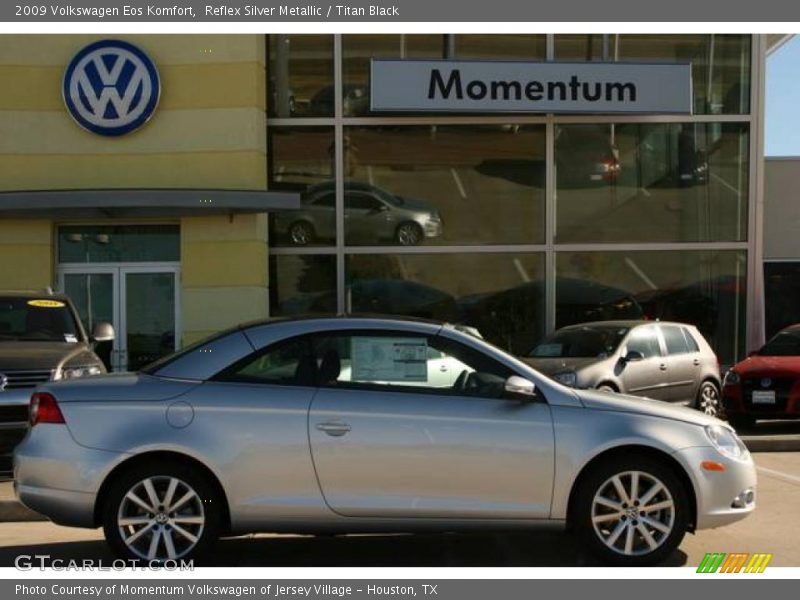 Reflex Silver Metallic / Titan Black 2009 Volkswagen Eos Komfort