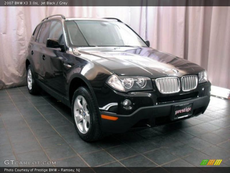 Jet Black / Grey 2007 BMW X3 3.0si