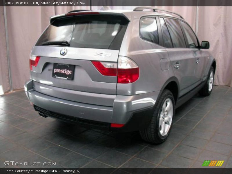 Silver Grey Metallic / Grey 2007 BMW X3 3.0si