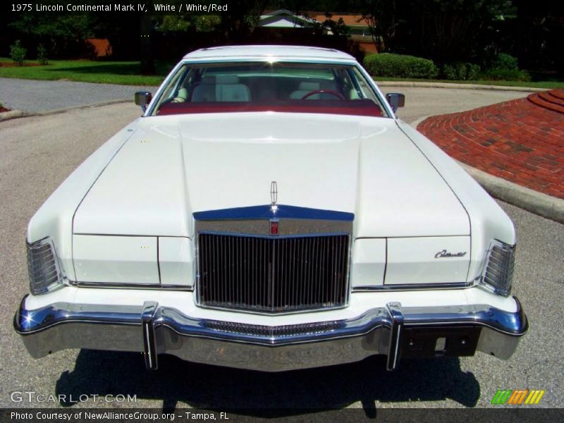White / White/Red 1975 Lincoln Continental Mark IV