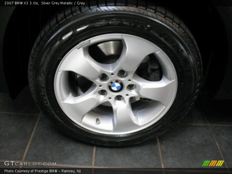 Silver Grey Metallic / Grey 2007 BMW X3 3.0si