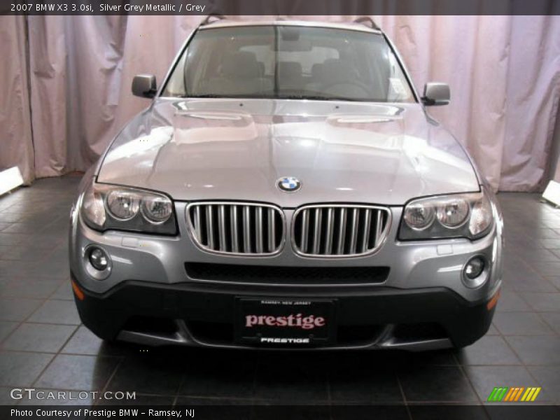 Silver Grey Metallic / Grey 2007 BMW X3 3.0si