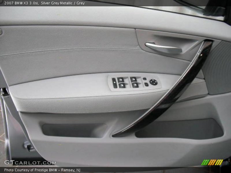 Silver Grey Metallic / Grey 2007 BMW X3 3.0si