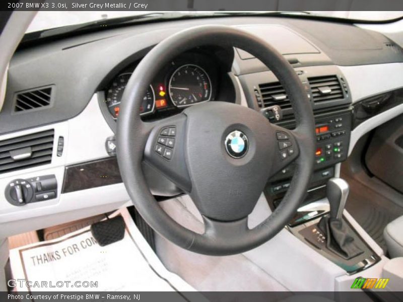 Silver Grey Metallic / Grey 2007 BMW X3 3.0si